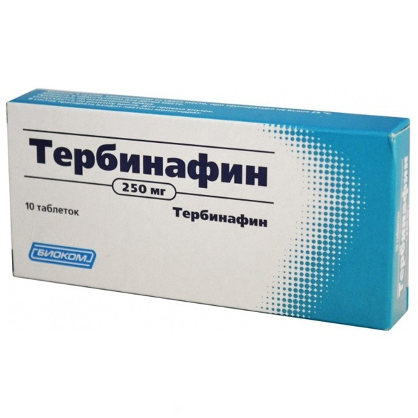Тербинафин таблетки  250мг №10