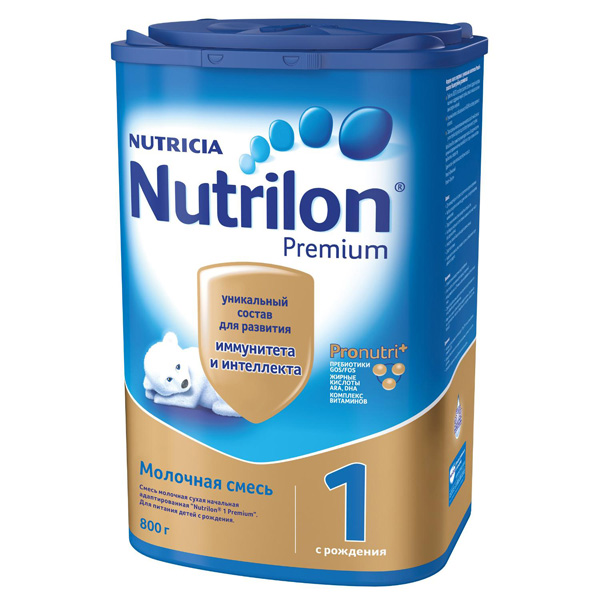 NUTRICIA (НУТРИЦИЯ) Молочная смесь Нутрилон 1 Премиум PronutriPlus с рождения 800г