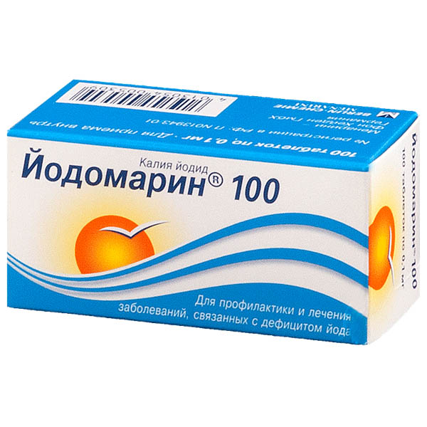Йодомарин таблетки  100мкг №100