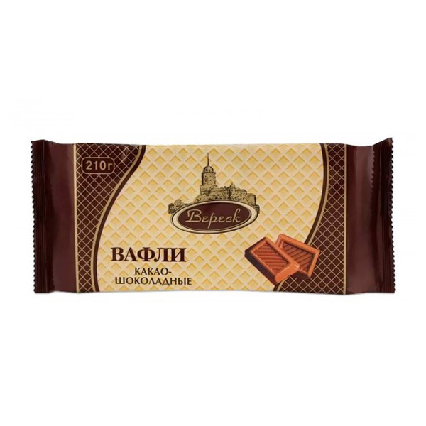 Вафли какао шоколадные на сорбите 105г