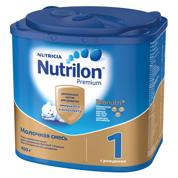 NUTRICIA (НУТРИЦИЯ) Молочная смесь Нутрилон 1 Премиум PronutriPlus с рождения 400г