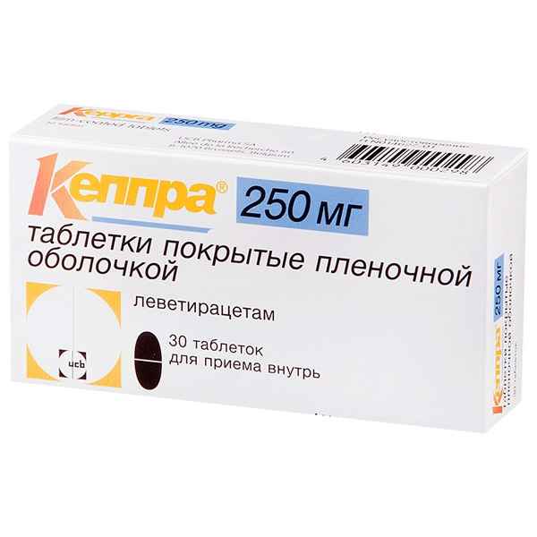 Кеппра таблетки  п/о 250мг №30