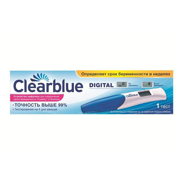 Устройство цифровое Clearblue для определения срока беременности №1