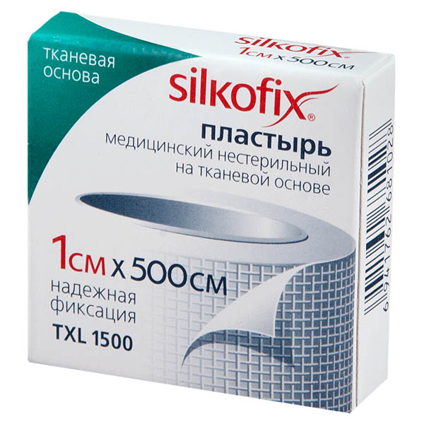 SILKOFIX (СИЛКОФИКС) Пластырь 1,0х500см ткан. основа
