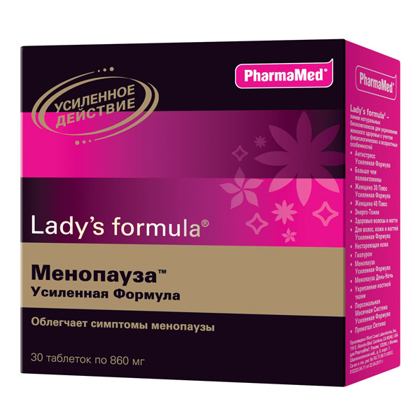 Lady's formula Менопауза усилен. таблетки  №30