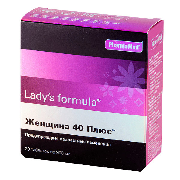 Lady's formula Женщина 40 плюс таблетки  900мг №30