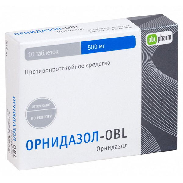 Орнидазол таблетки  500мг №10 п/пл/о