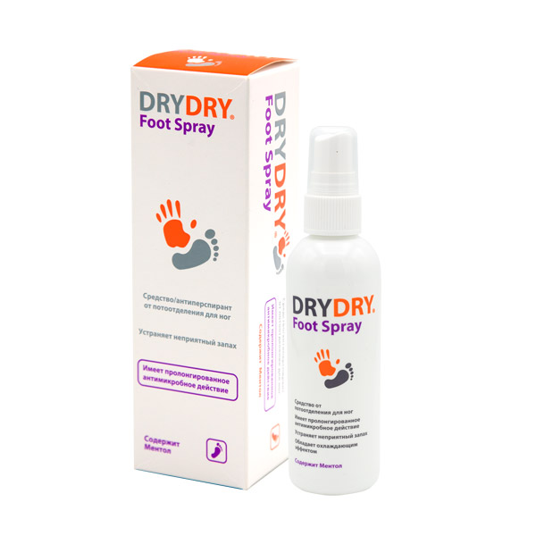 Dry Dry Foot Spray Средство от потоотделения для ног 100мл