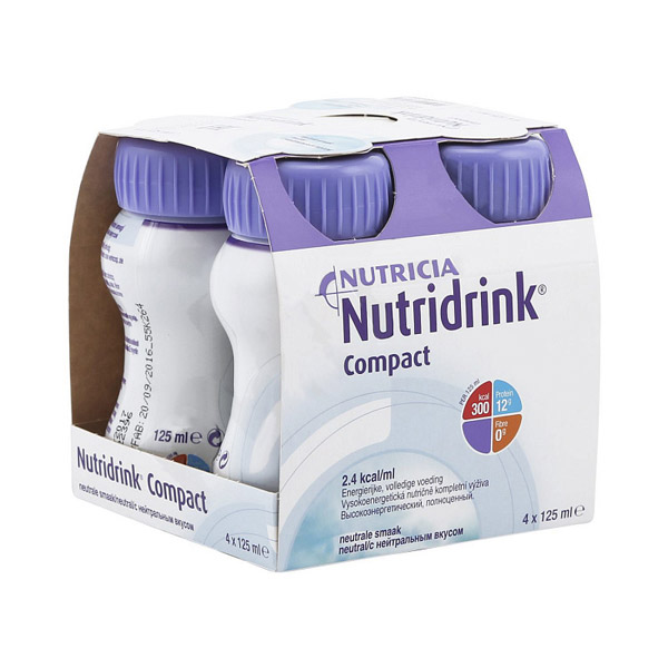 NUTRICIA (НУТРИЦИЯ) Смесь Нутридринк Компакт Протеин (энтеральное питание) нейтральн. вкус 4*125мл