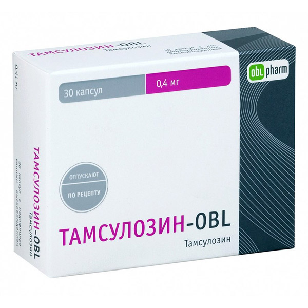 Тамсулозин OBL капс. с модиф. высв. 0,4мг №30