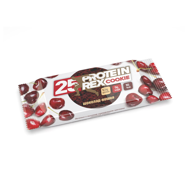 Печенье ProteinRex с высок. содерж. протеина шоколад вишня 25г №2