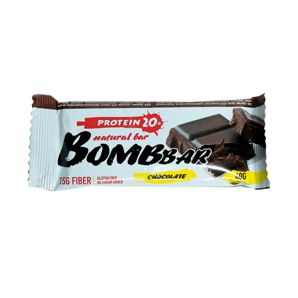 Батончик Bombbar Двойной шоколад с протеином 60г