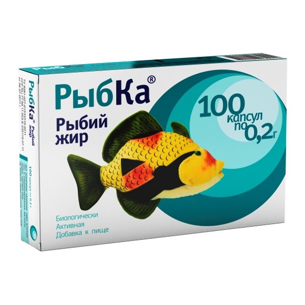 Рыбий жир РыбКа капс. №100