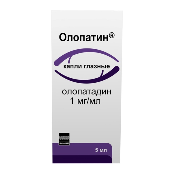 Олопатин капли гл. 1мг/мл 5мл фл.