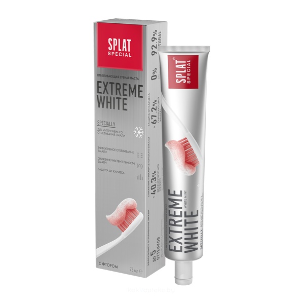 Зубная паста СПЛАТ отбеливающая Extreme White 75мл