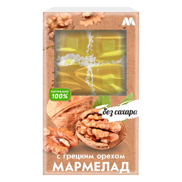 Мармелад Marmeco натуральный с грецким орехом 170г