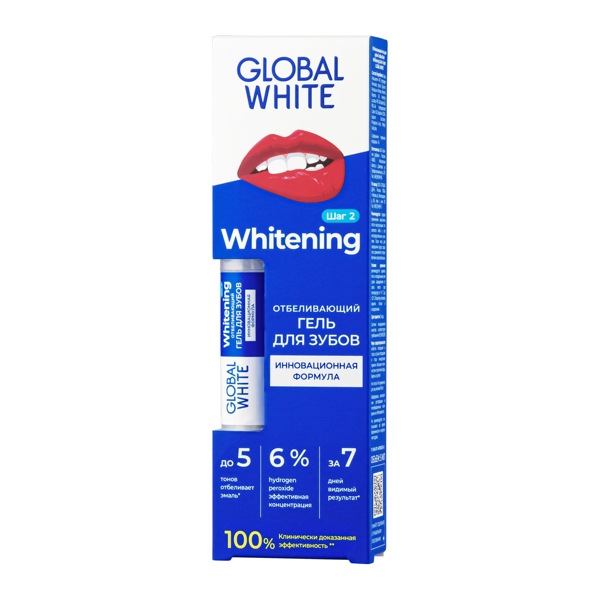 Гель отбеливающий д/зубов Global White 5мл