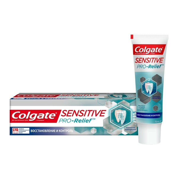 COLGATE (КОЛГЕЙТ) Зубная паста  Sensitive Pro Relief восстановление и контроль 75мл