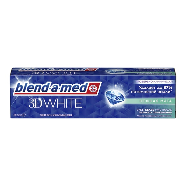 Зубная паста BLEND-A-MED 3D White нежная мята 100мл