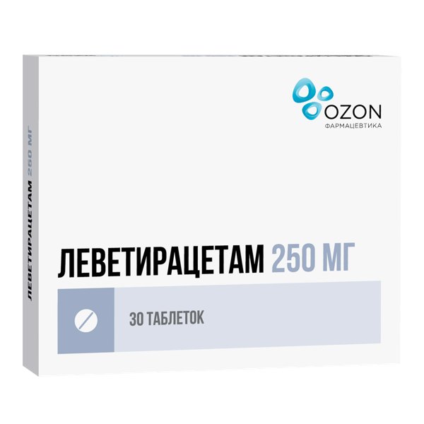 Леветирацетам таб. п/пл/о 250мг №30