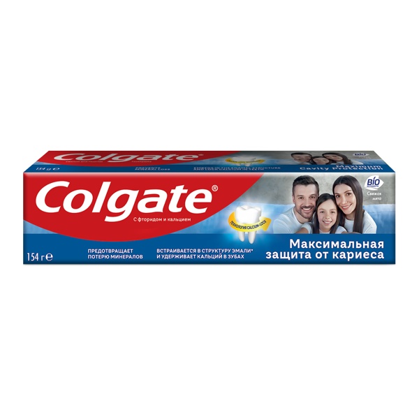 COLGATE (КОЛГЕЙТ) Зубная паста  Максимальная защита от кариеса свежая мята 100мл