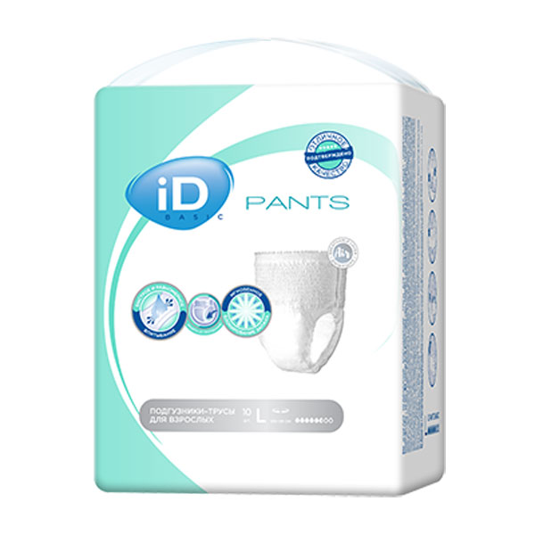 Подгузники трусы для взрослых ID Pants basic L №10
