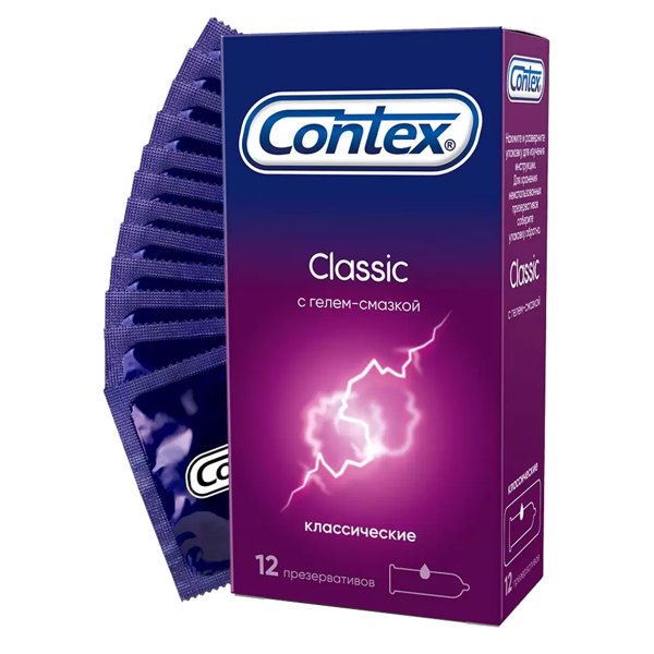 Презервативы Contex Classic (в силикон.смазке) №12
