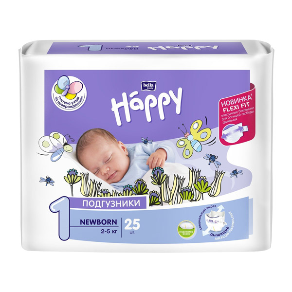 Подгузники Bella baby Happy Newborn (2-5 кг) №25