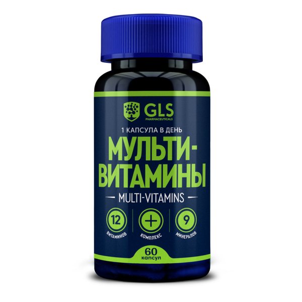 GLS Мультивитамины 12+9 капс. №60