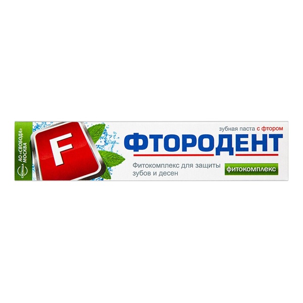 Зубная паста Фтородент Фитокомплекс 62г