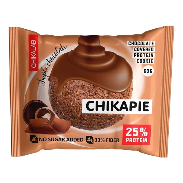 Печенье Chikalab с начинкой Тройной шоколад глазир. 60г