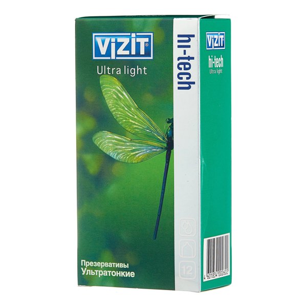 Презервативы VIZIT Hi-tech Ultra Light ультратонкие №12