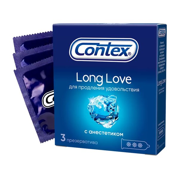 Презервативы Contex Long love с анестетиком №3