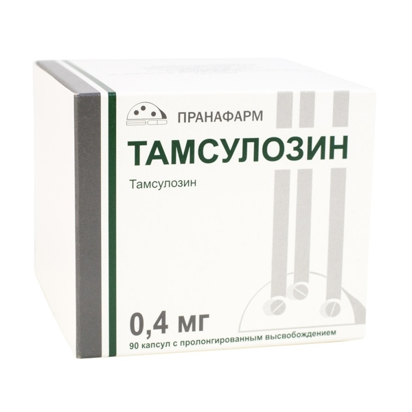 Тамсулозин капс. с пролонг. высв. 0,4мг №90