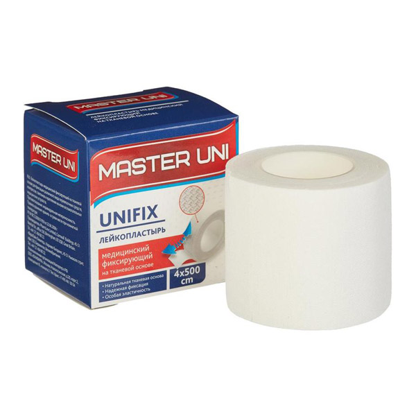 Лейкопластырь Master Uni Unifix 4,0х500см на ткан. осн.