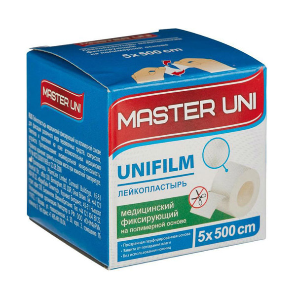 Лейкопластырь Master Uni Unifix 5,0х500см на ткан. осн.