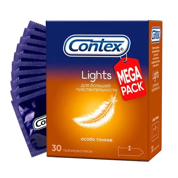 Презервативы Contex Lights особо тонкие №30