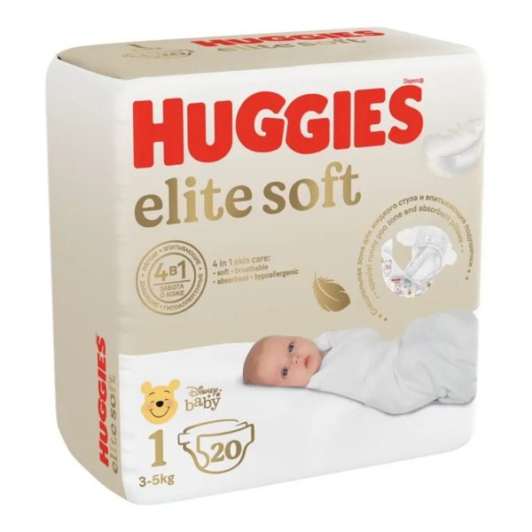 Подгузники Huggies Elite Soft 3-5кг №20