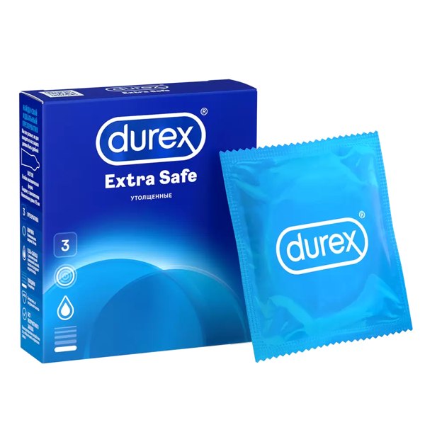 Презервативы Durex Extra Safe №3 утолщенные