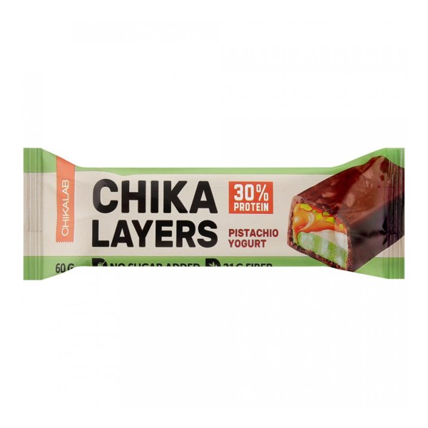 Батончик Chikalab Chika layers Фисташковый йогурт глазир. 60г