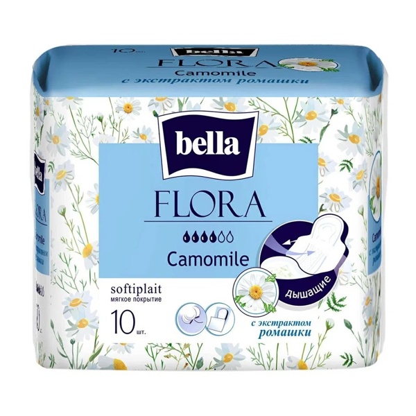 Прокладки Белла Flora Camomile с ароматом ромашки №10