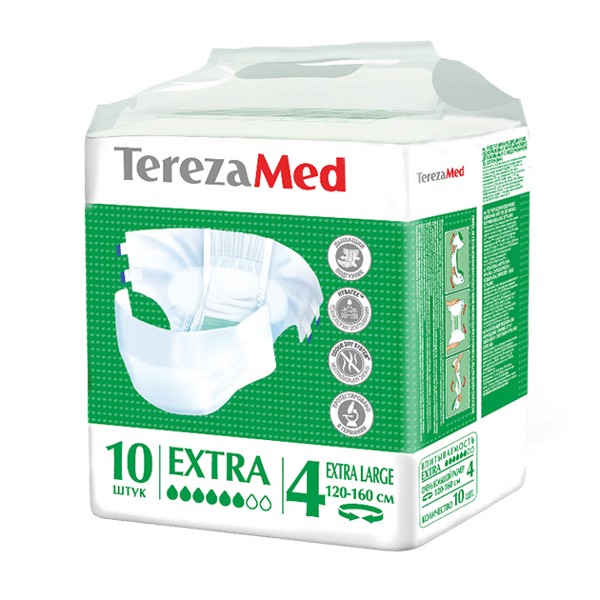 Подгузники для взрослых TerezaMed Extra XL р.4 №10