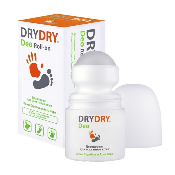 Dry Dry Deo Дезодорант для всех типов кожи ионы серебра алоэ вера роликовый 50мл