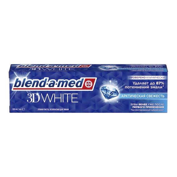 Зубная паста BLEND-A-MED 3D White Арктическая свежесть 100мл