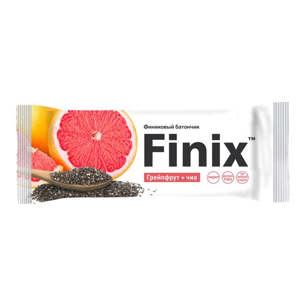 Батончик Finix финиковый с грейпфрутом и семенами чиа б/глютена 30г