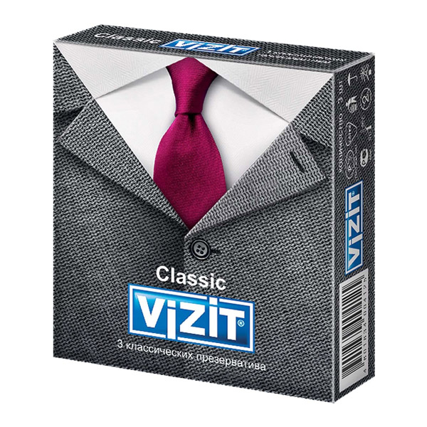 Презервативы VIZIT Classic классические №3
