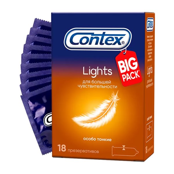 Презервативы Contex Lights особо тонкие №18