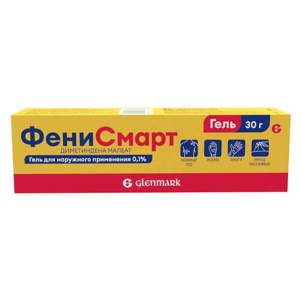 Фенисмарт гель д/наруж. прим. 0,1% 30г