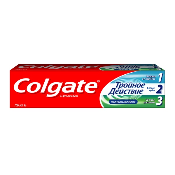 COLGATE (КОЛГЕЙТ) Зубная паста  Тройное действие 100мл
