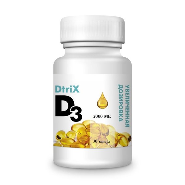 Dtrix Витамин D3 капс. 2000МЕ №30